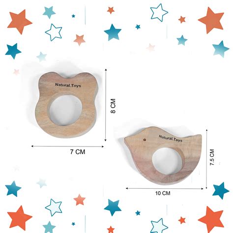 Buy Wooden Beer and Mouse Teether | Natural Toys | Natural.Toys