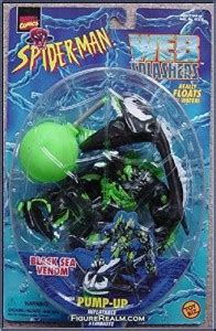 MARVEL Black Sea Venom With Pump-Up Inflatable Stingray Symbiote * Web ...