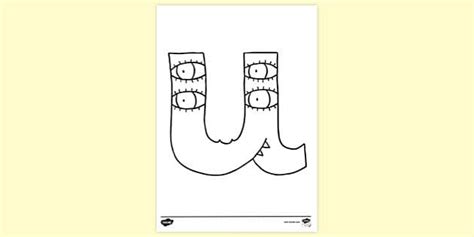 Letter U Colouring | Colouring Sheets