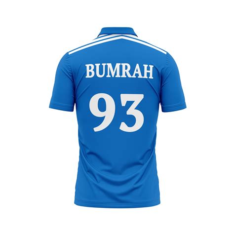 Next Print Bumrah Printed India Cricket Training Jersey