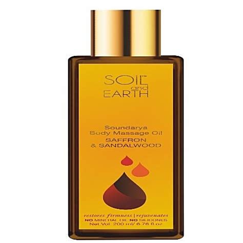Buy Soil And Earth Soundarya Body Massage Oil - Saffron & Sandalwood ...