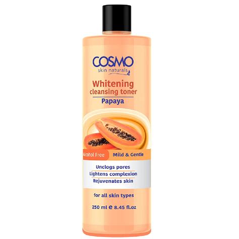 Cosmo Papaya Whitening Cleansing Toner 250ml Face Wash Skin Care ...