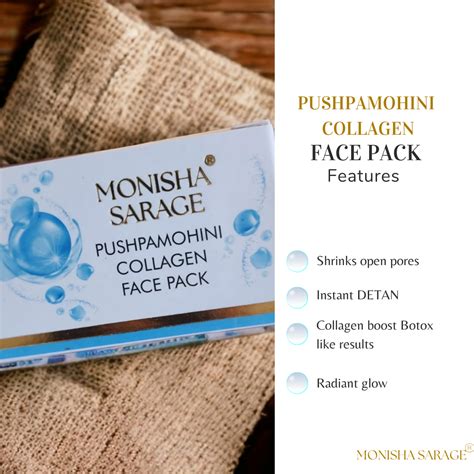 Pushpamohini Collage Facepack | 50 gms | Shrinks open pores | Detan ...