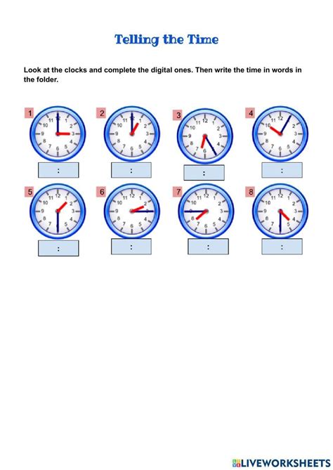 Clock Time Worksheet 的图像结果