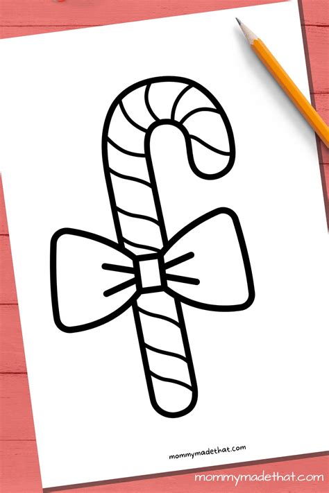 Adorable Candy Cane Templates (Free Printables!)