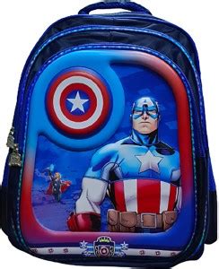 variety palace School Bags for kids Big Size (Captain America) 40 L ...