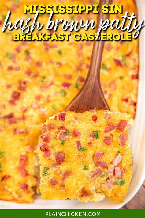 Hissy Fit Hash Brown Patty Breakfast Casserole - Plain Chicken