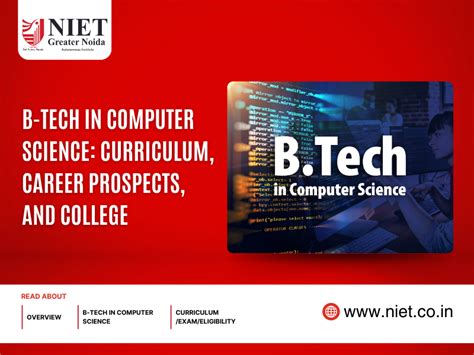 BTech in Computer Science: Curriculum, Career, and Top College | NIET ...