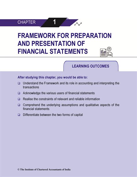 FRAMEWORK FOR PREPARATIONAND PRESENTATION OF FINANCIAL STATEMENTS ...