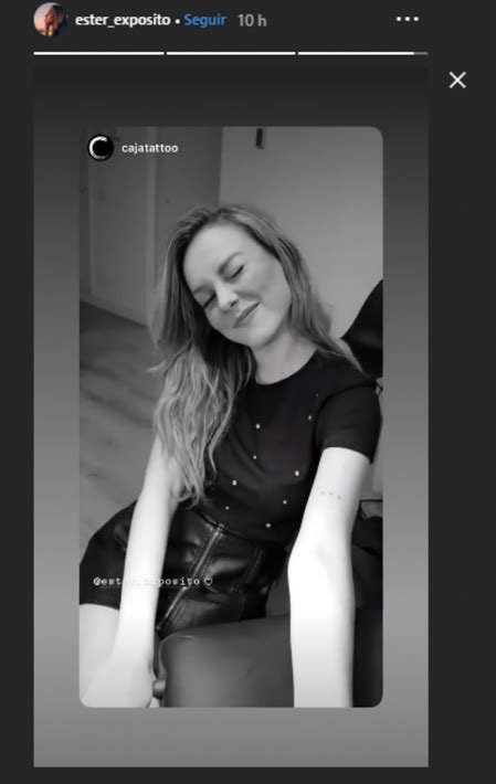 Ester Expósito: Conoce el misterioso nuevo tatuaje