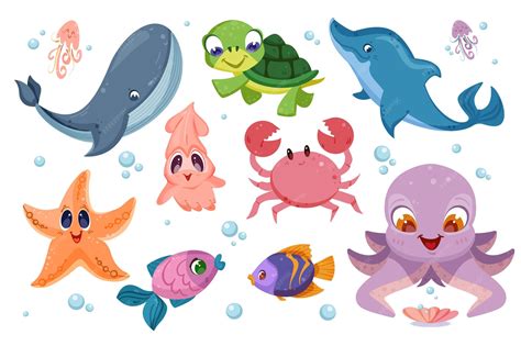 Underwater Sea Creatures Clip Art