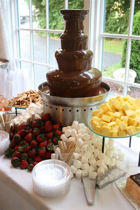 Chocolate Fondue Buffet www.twofatmencatering.com | Nourriture ...