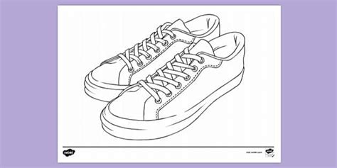Printable Shoes Colouring | Colouring Sheets (teacher made)