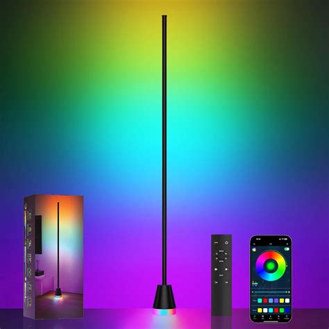 KPEPIX Smart RGB Corner Floor Lamp - LED Corner Lamp with App and ...