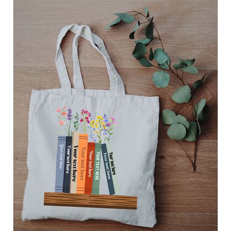 Custom Favorite Books Canvas Tote Bag Bookish Book Lover - Etsy