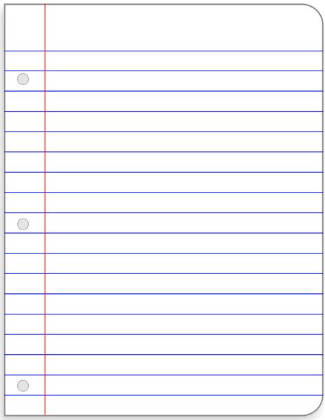 Lined Paper Clip Art at Dolores Bennett blog