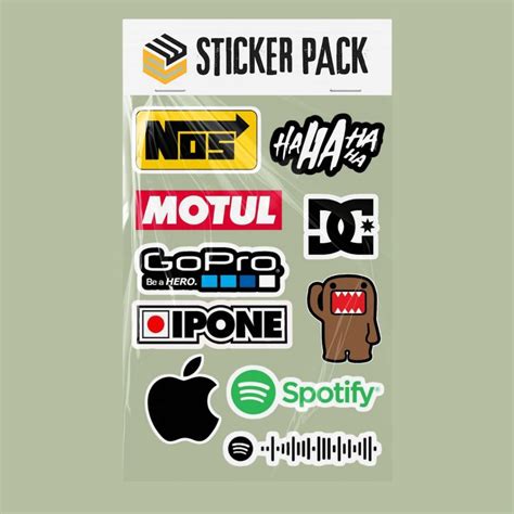Jual Sticker Pack – GoPro, Apple, Spotify, Motul, Canon, DJI, Yamaha ...