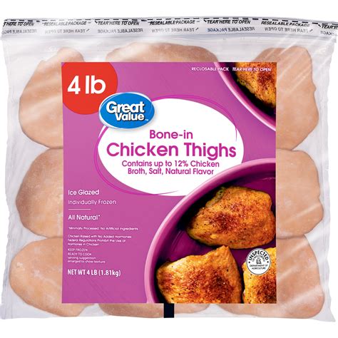 Great Value All Natural Chicken Thighs