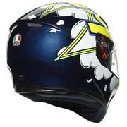 AGV K3 SV Bubble Motorcycle Helmet Blue/White/Yellow | Ubuy India