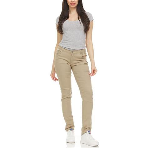 DDI 2368977 Girls Super Stretch Skinny Leg Pants, Khaki - Size 6X ...