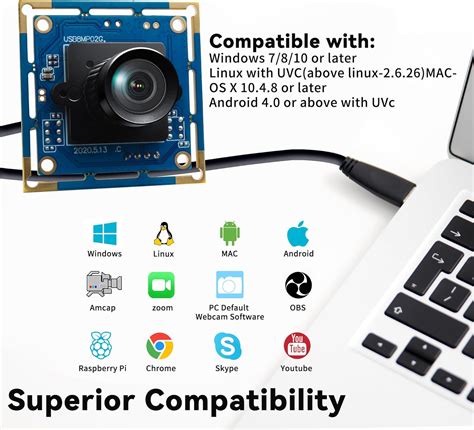 ALPCAM USB Camera Module 8MP No Distortion 75 Degree Lens India | Ubuy