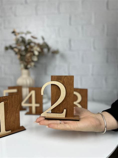 Wooden Table Numbers, Wedding Table Decor, Custom Table Numbers ...