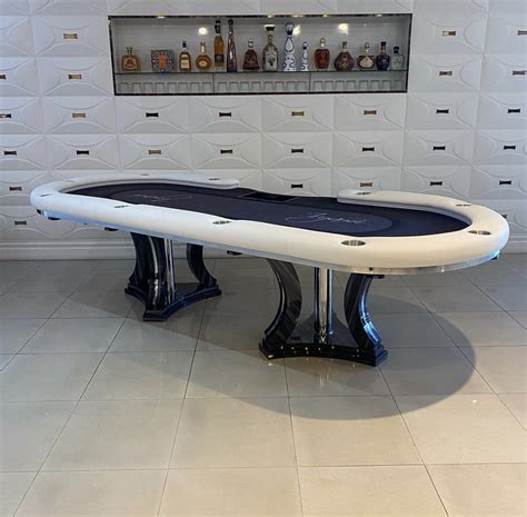 Elegant Anubis Texas Hold'em Poker Table w/dining top- Night sky high ...