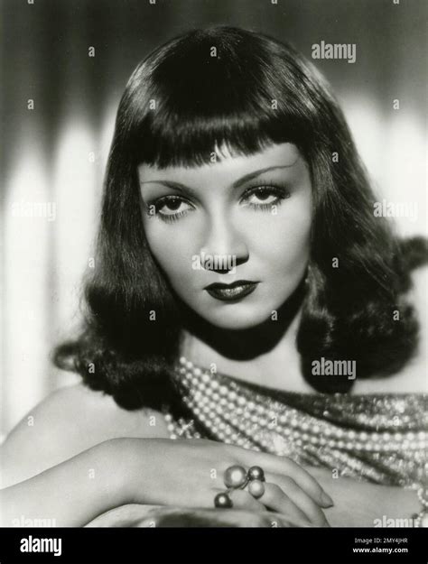 French-American actress Claudette Colbert in the movie The Sign of the ...