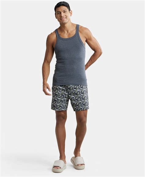 Buy Super Combed Cotton Satin Weave Printed Boxer Shorts with Side ...