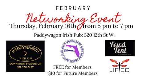 Discover Bradentons February Networking Event: Paddywagon Downtown ...