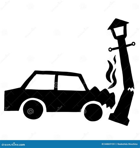 Car Accident People Clipart Black