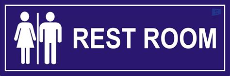 SIGN EVER Ladies and Gents Rest Room Sign Boards for Office Restaurant ...