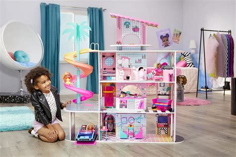 LOL Surprise OMG House Of Surprises New Real Wood Doll House With 85 ...