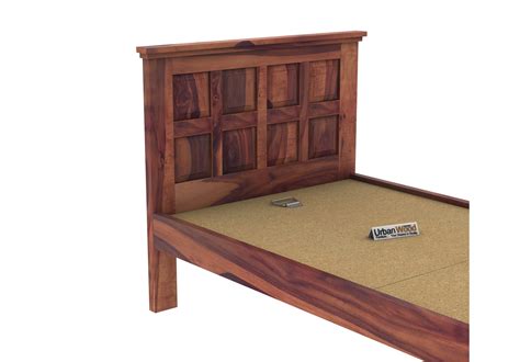 Beds : Buy Thoms Single Bed Without Storage ( Teak Finish ) Online ...