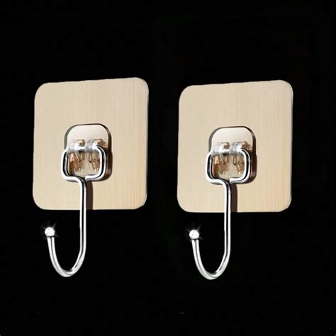 2 piezas Gancho adhesivo transparente no perforado sin marcas para baño ...