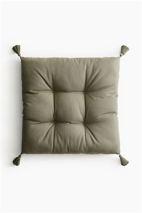 Outdoor Floor Cushion - Khaki green - Home All | H&M US
