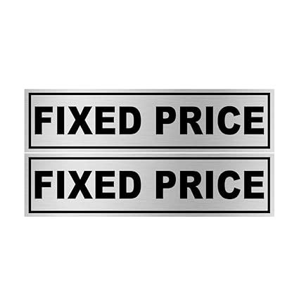 Ordershock Fixed Price Sign Board For Shop, Mall, Restaurant Multicolor ...