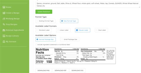 Nutrition Label Maker App at Blanche Howard blog