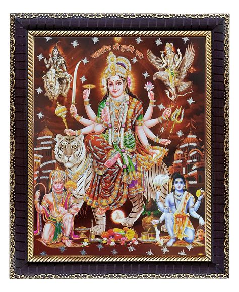 KHANNA Durga maa/ambe/sherawali MATA with Hanuman bhairavnath Vishnu ...
