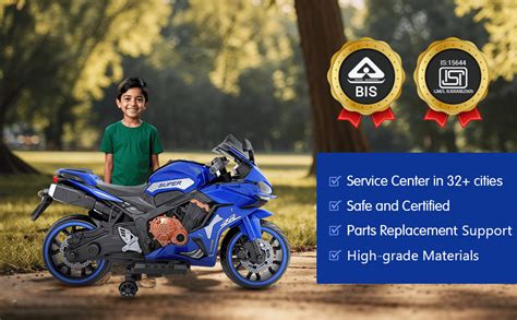 Buy Alstoy RR Kids Electric Ride-On Toy Bike | 12V Rechargeable Battery ...