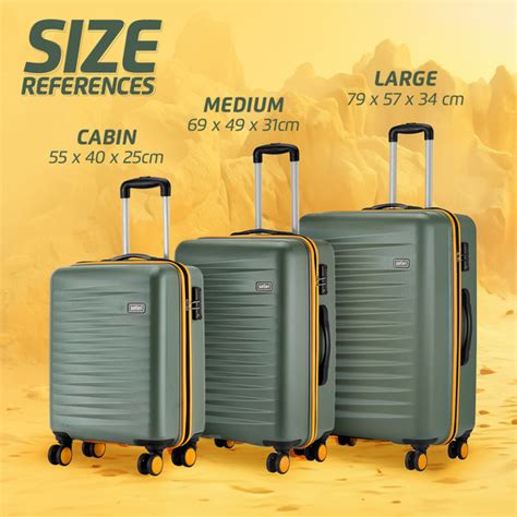 Buy Safari Defender Thyme Green Trolley Bag with TSA lock and Dual Wheels