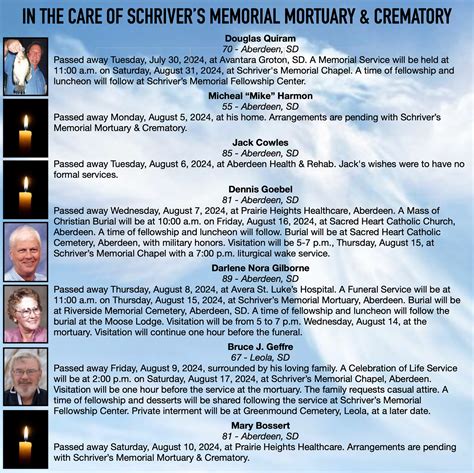 Schriver's Memorial Mortuary and Crematory | Aberdeen SD