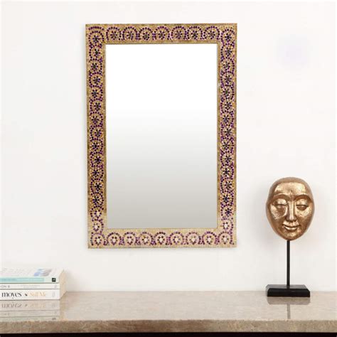 Buy Home Centre Casper Mosaic Rectangular Wall Mirror – 90 x 61 cm ...