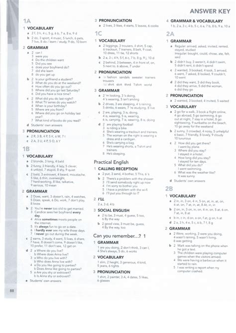 English File 4th Edition Pre-Intermediate Workbook Answer Key - Studocu