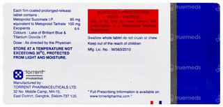 Metocard Xl 100 Tablet 10: Uses, Side Effects, Price & Substitutes