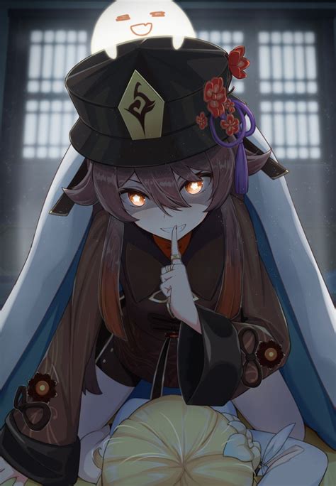 lumine, hu tao, and boo tao (genshin impact) drawn by kaidi | Danbooru