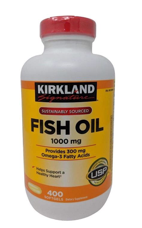 Kirkland Signature Fish Oil (1000 Mg)-400 Count: Amazon.in: Health ...