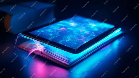 Premium Photo | Electronic e book reading for study new skills development of imagination opened ...