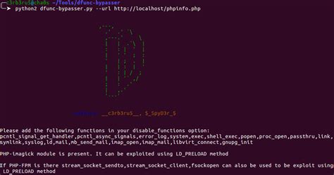 Fuzzer gets us new functions to bypass PHP disable_functions | bi0s