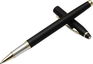 auteur Premium Super Slim Black Color, Metal Body, Gold Plated Clip ...